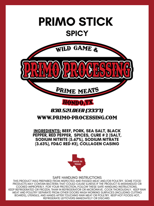 Primo Sticks Spicy – Primo Processing